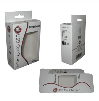 USB Car Charger Packaging Boxes by Genius Packaging