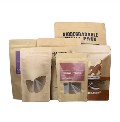 Mylar Bags with Window by Genius Packaging